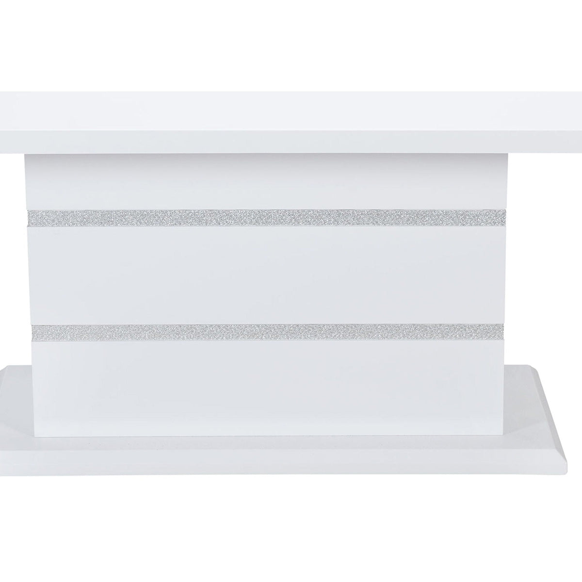 Ariya Dining Table with High Gloss Finish - Dark Gray or White