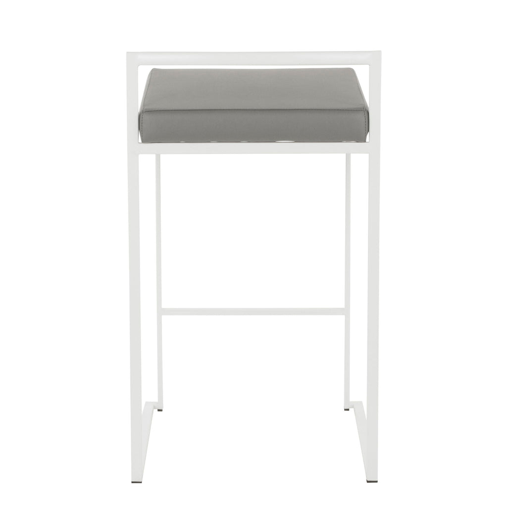 Stackable Counter Stool with Padded Comfort Seat - Multiple Colors