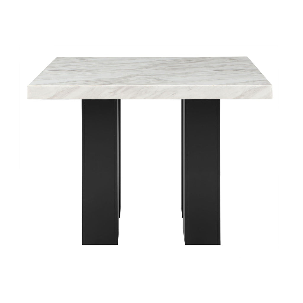 Mikha Bar Table with Extra Thick Top - Black, White, or Light Brown