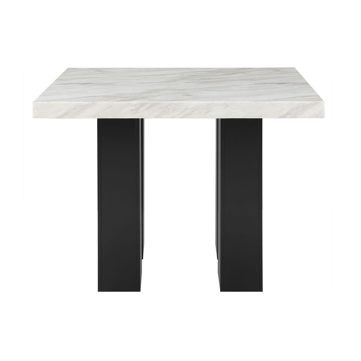 Mikha Bar Table with Extra Thick Top - Black, White, or Light Brown