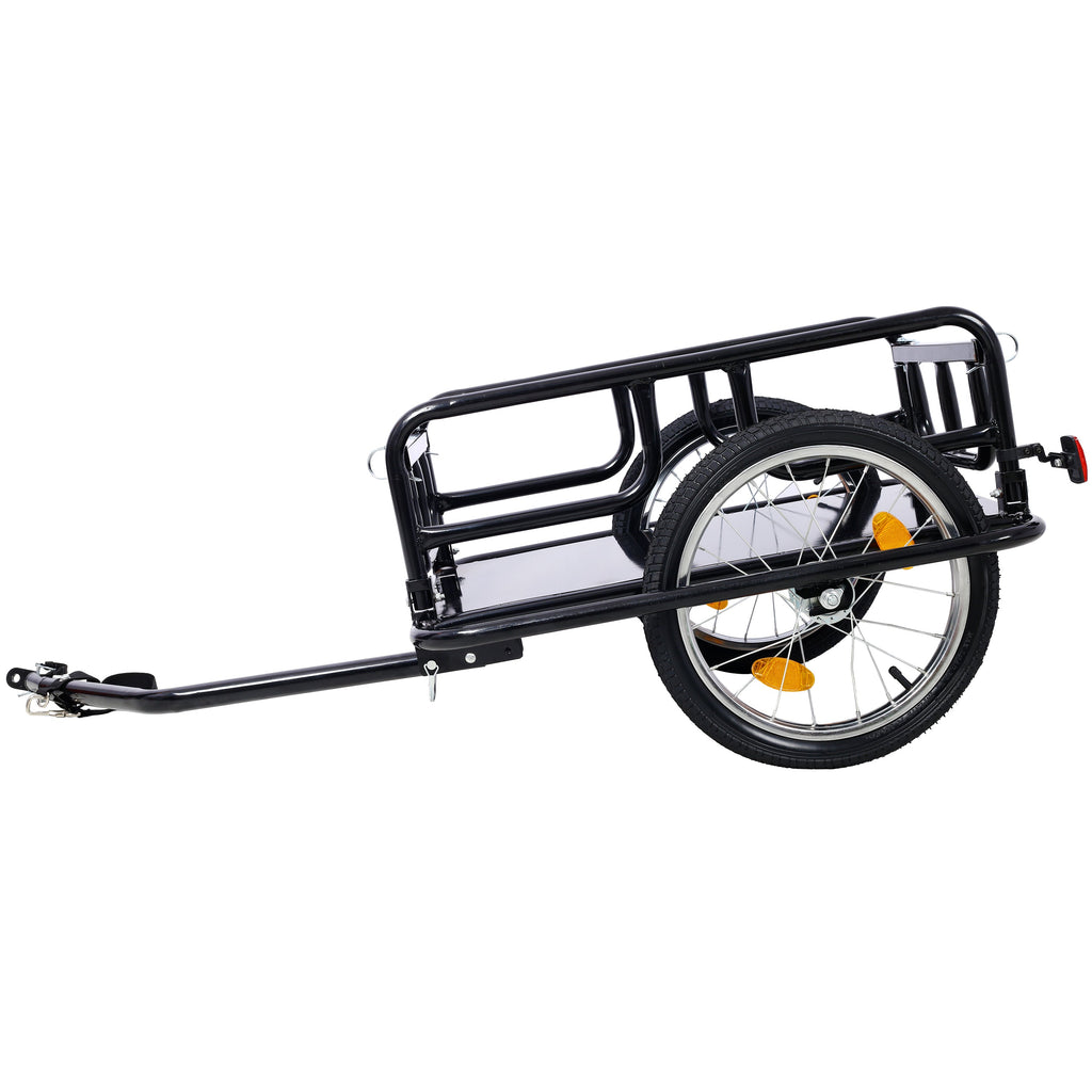 Foldable Bike Cargo Trailer with Universal Hitch - Steel