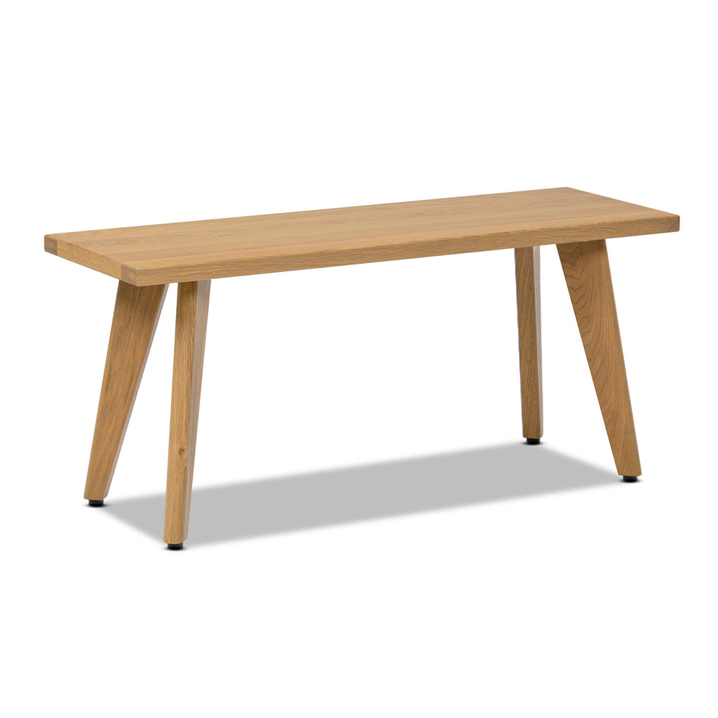 Capri 41.5" Solid Bench with Tapered Legs - Brown or Dark Brown