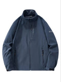 Men's Plus Size Outdoor Windproof Zip Up Jacket