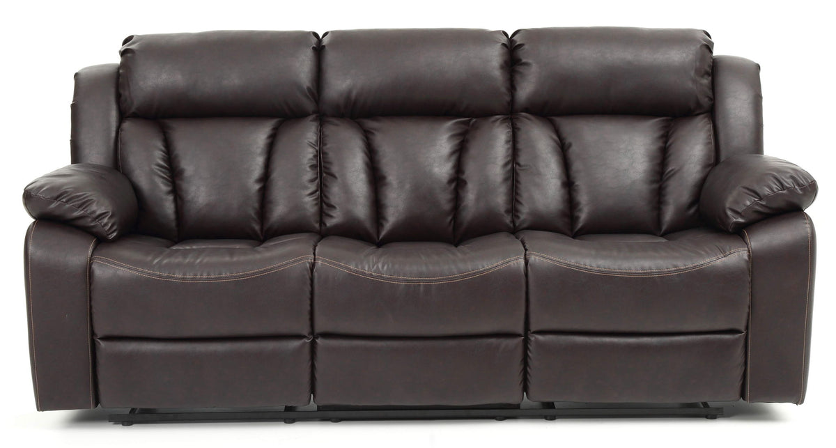 Elegant Reclining Sofa with Sturdy Construction - White, Black, Dark Brown