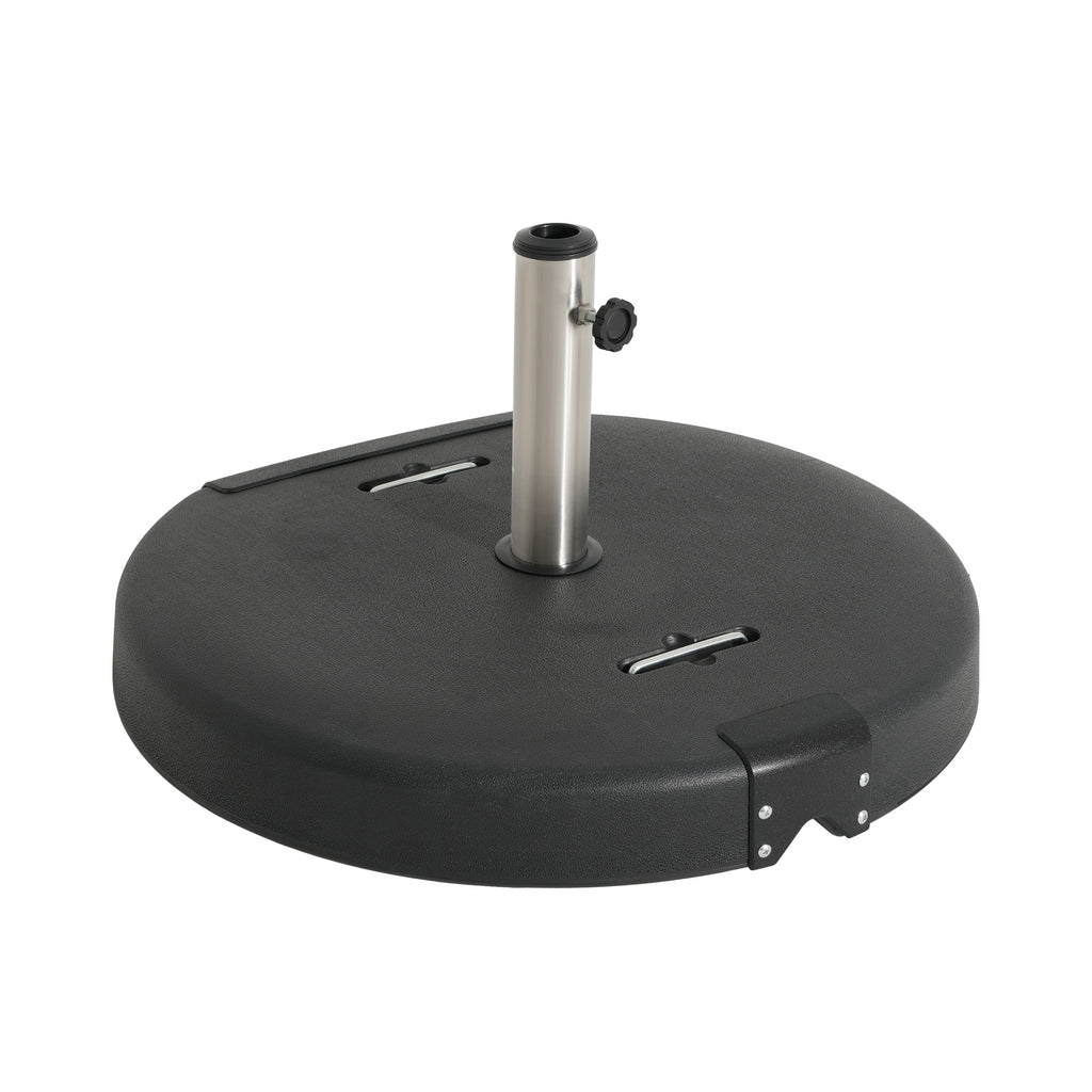 133-Pound Concrete Resin Umbrella Base with Wheels - Mota Outdoor