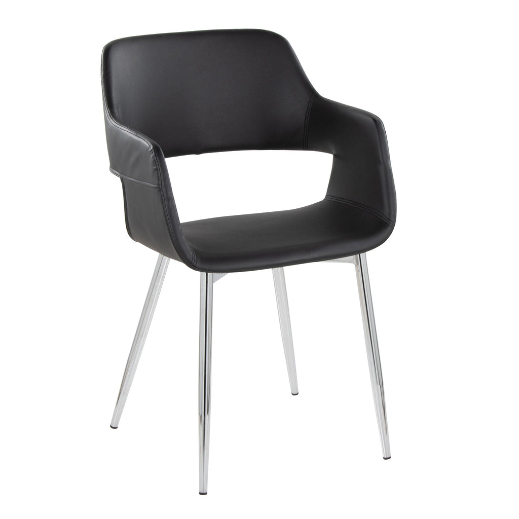 Contemporary Dining Chair Set with Metal Legs – Multiple Colors