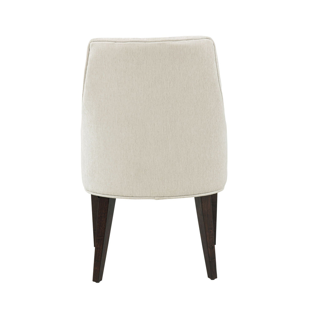 Upholstered Armchair with Ergonomic Backrest - Beige or Dark Gray