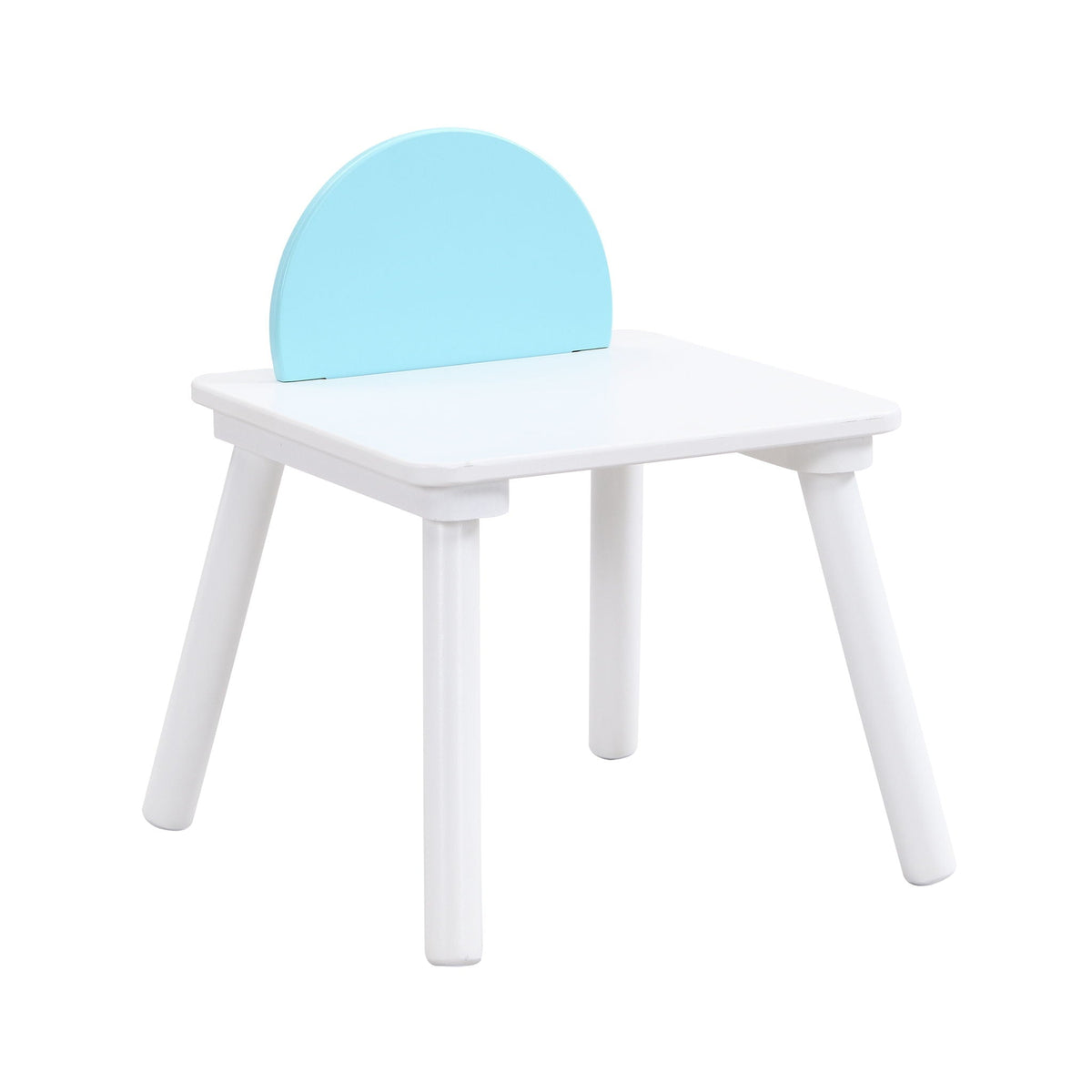 Children's Panel Table With Hidden Storage - White