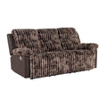 Manual Reclining Sofa with Medium Firm Support - Dark Brown or Gray