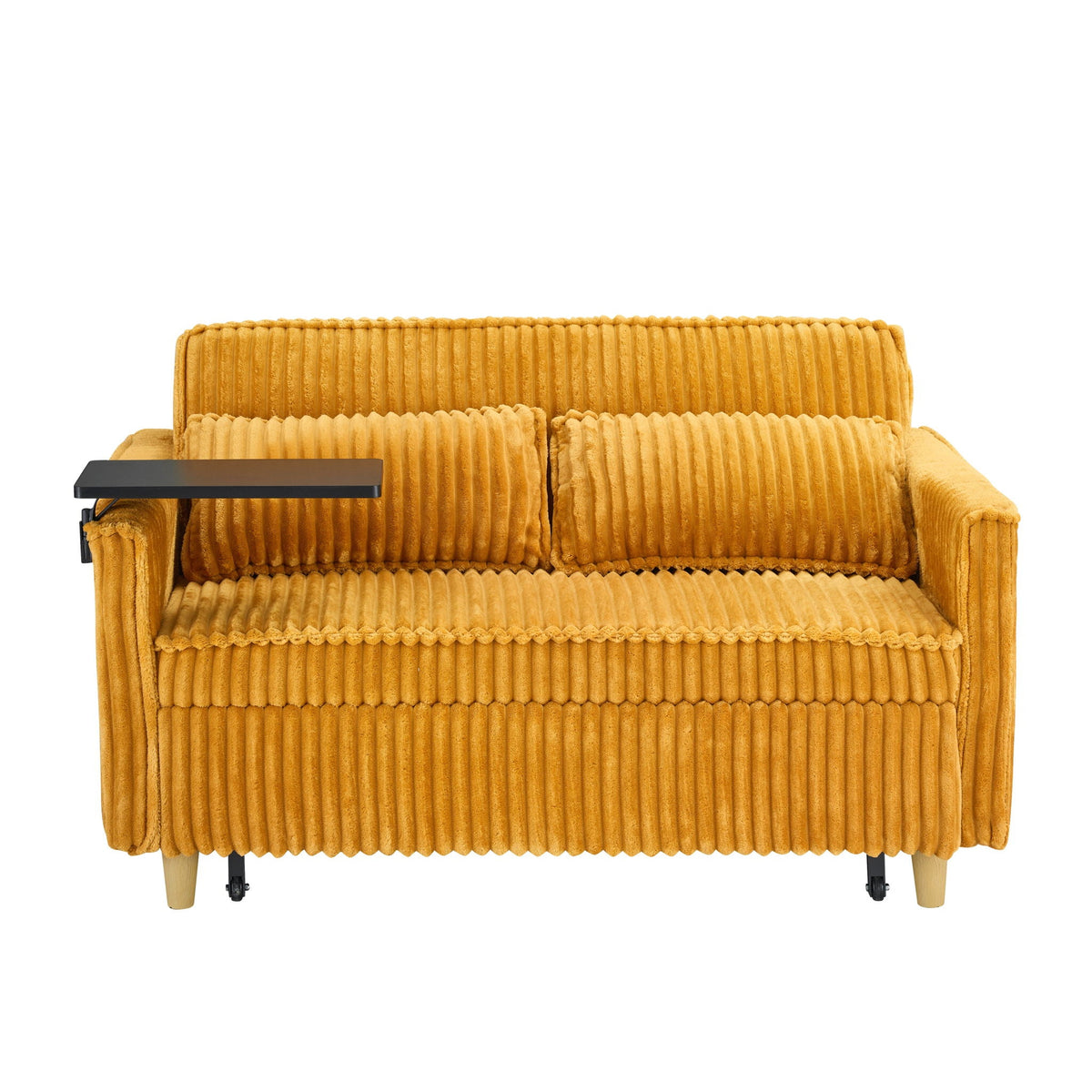 Pull Out Sofa With Movable Tabletop and USB Ports - Multiple Colors