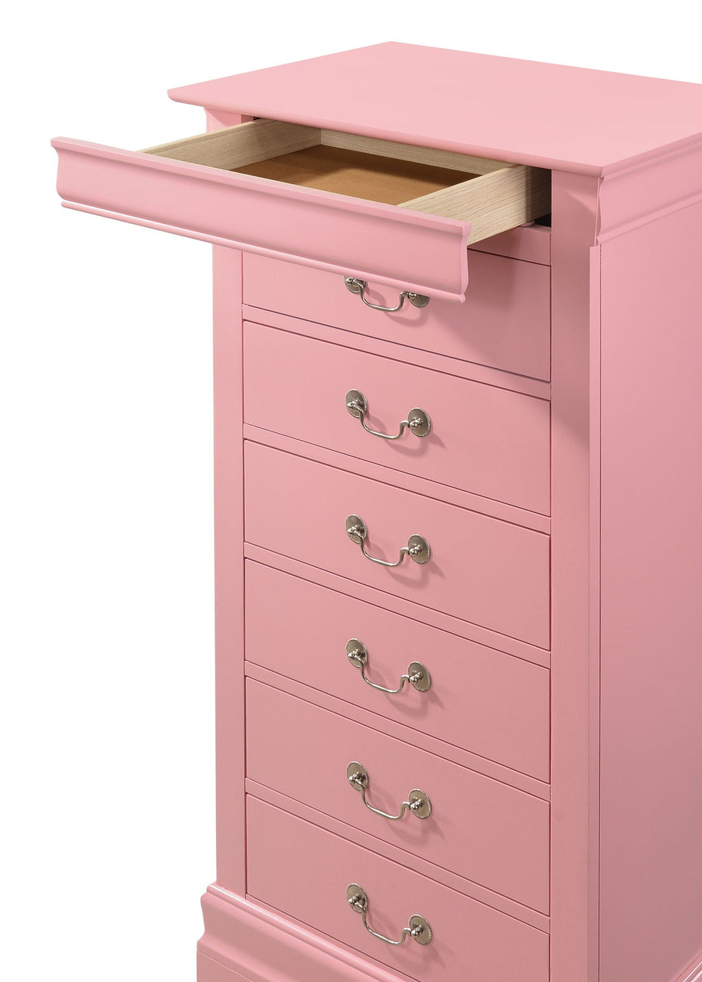 Traditional Style Lingerie Chest with Carved Base - Multiple Colors