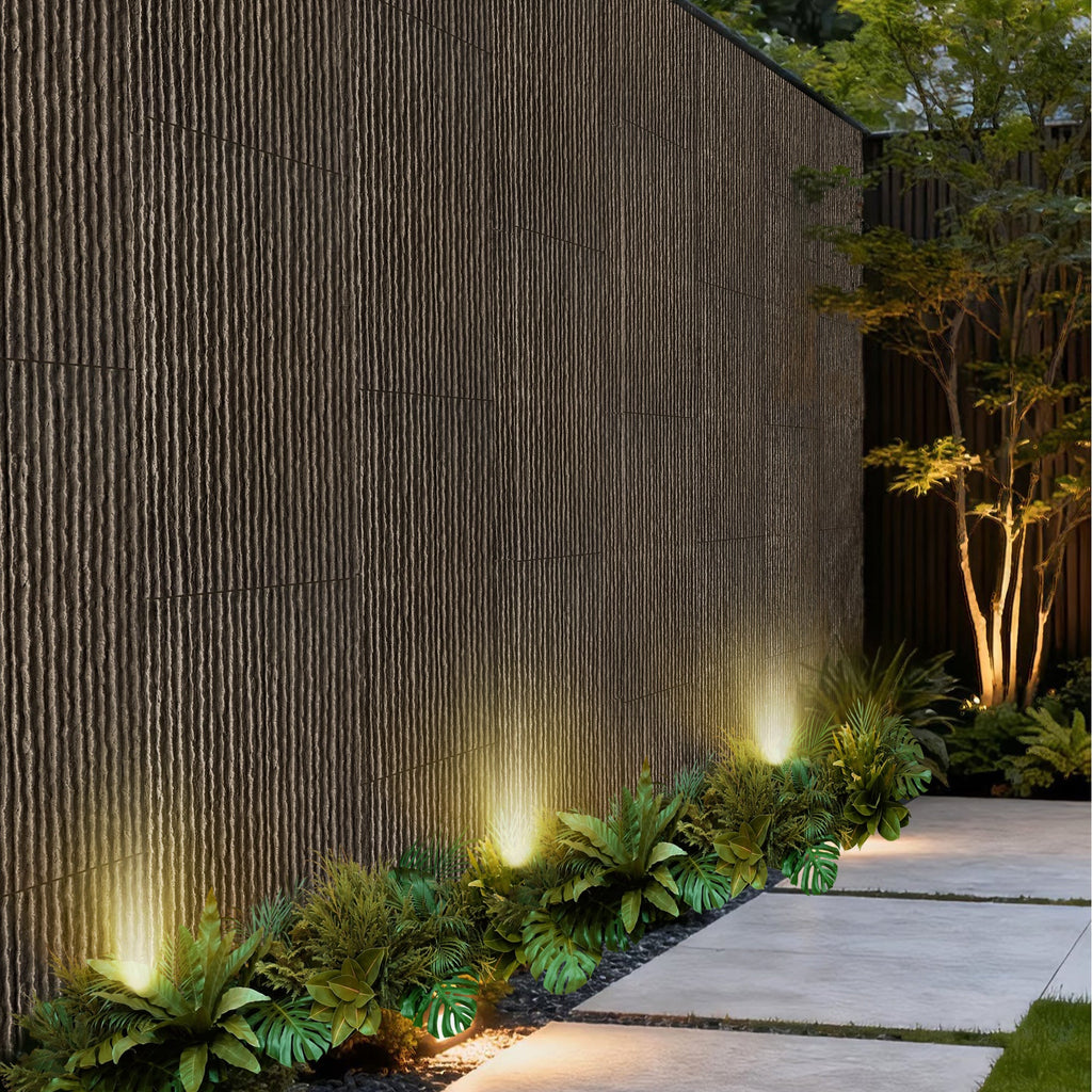 3D Faux Stone Wall Panels with Lightweight PU Construction - Black