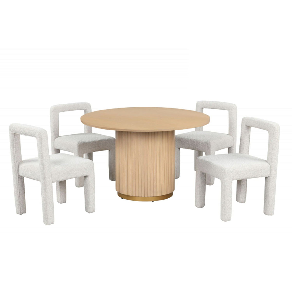 Dining Chairs with Square Open Back - Set of 2