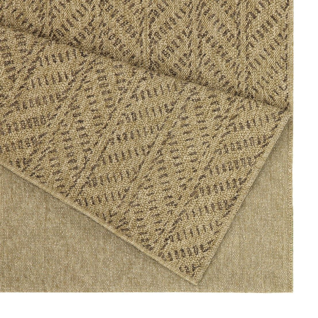 Light Brown Indoor Outdoor Area Rug with Contemporary Design