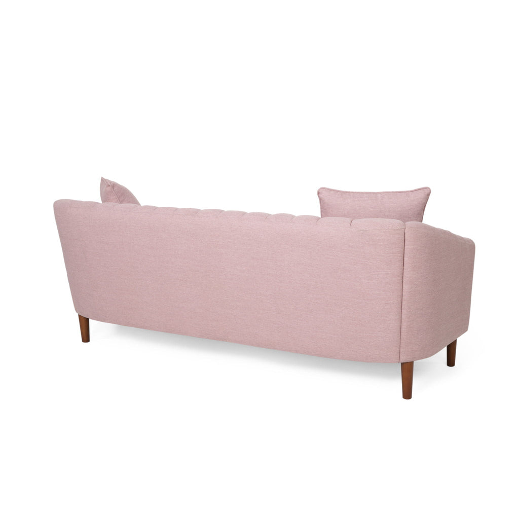 Contemporary 3 Seater Sofa with Button Tufted Accents - Dark Green or Beige