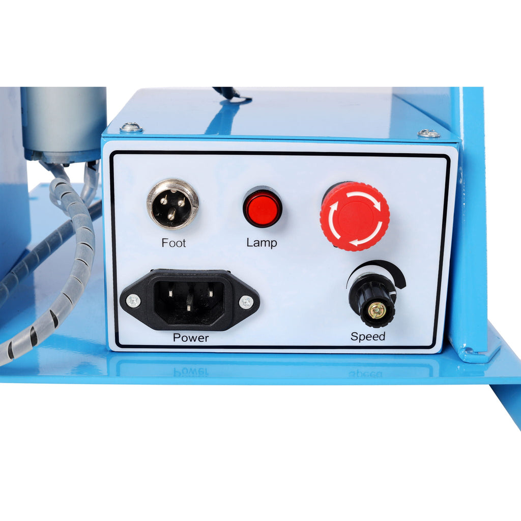 Portable Rotary Welding Positioner with 3 Jaw Lathe Chuck - Blue