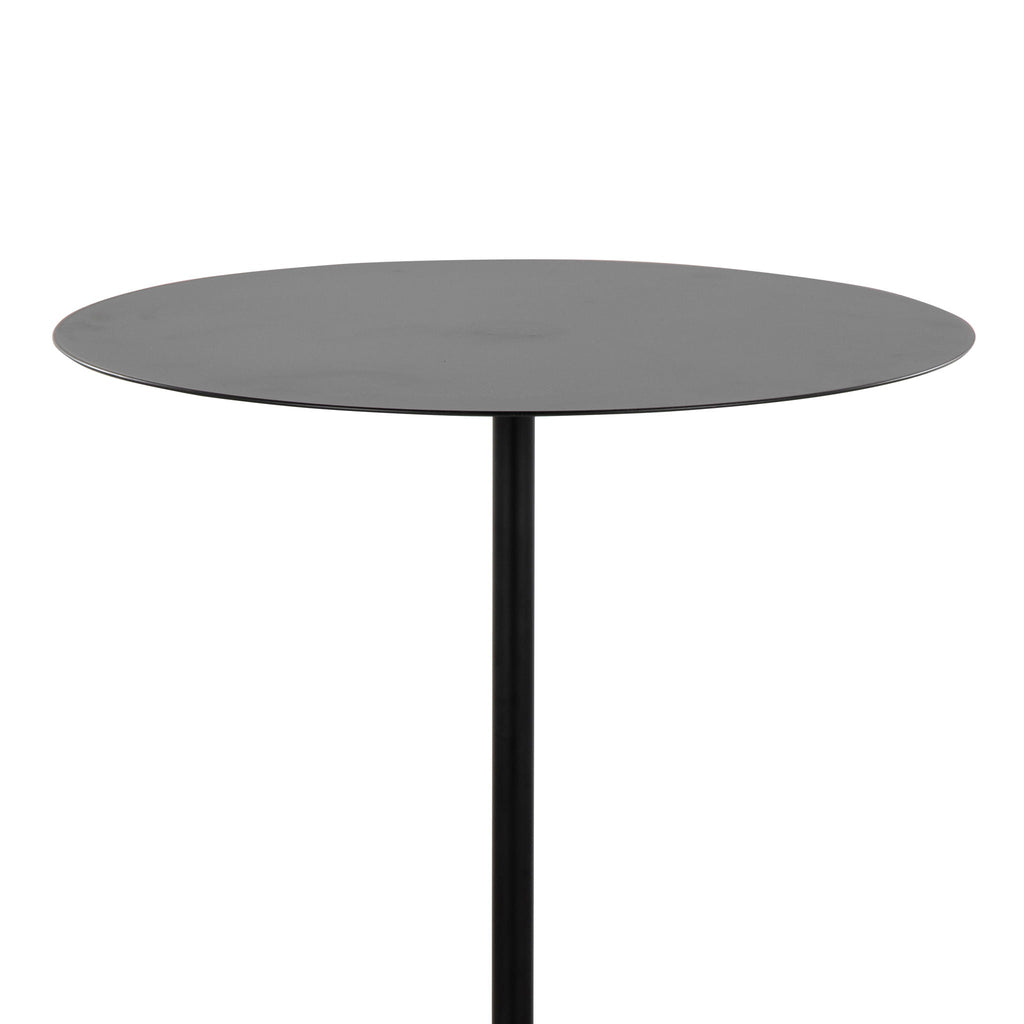 Contemporary Side Table with Concrete Base - Pearl Silver or Black