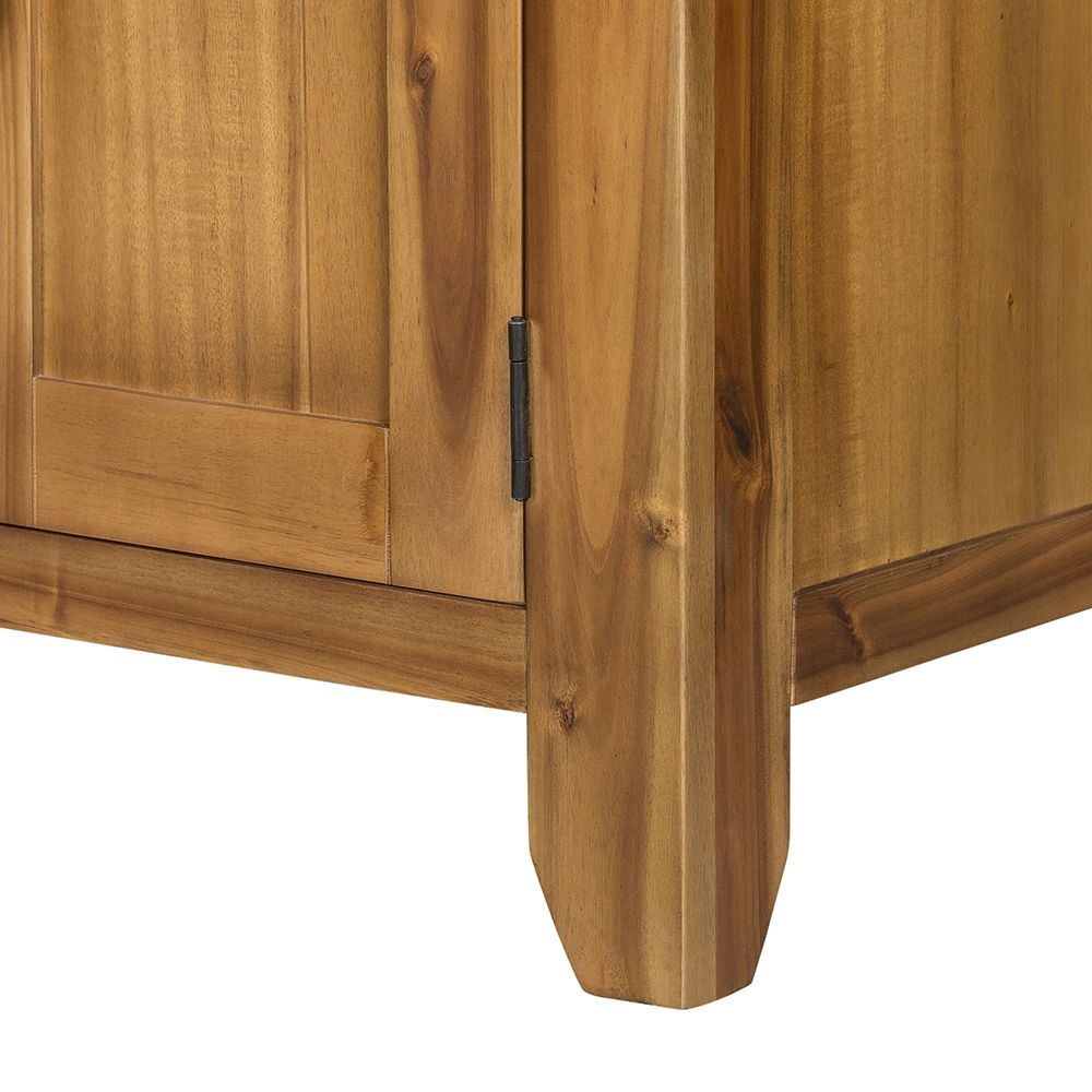 Farmhouse Cabinet Sideboard with Ample Storage - Light Brown