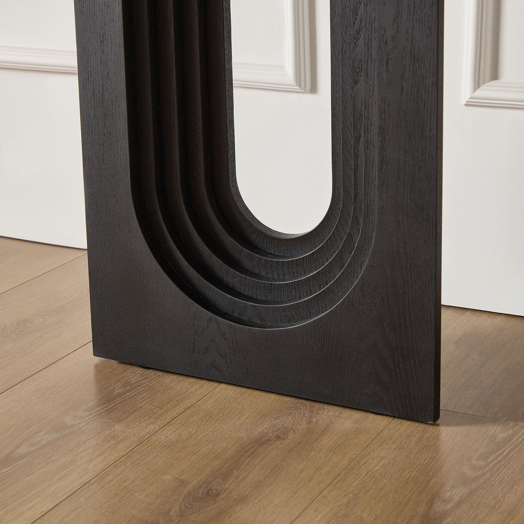 47.24 Inch Console Table with Loopback Design - MDF
