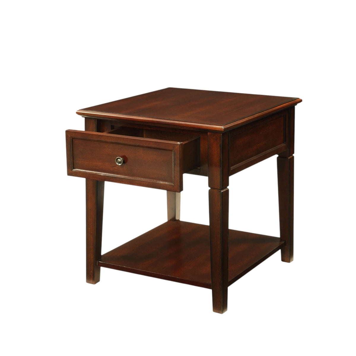 Dark Brown End Table with Lift Top Storage - Malachi Versatile Design