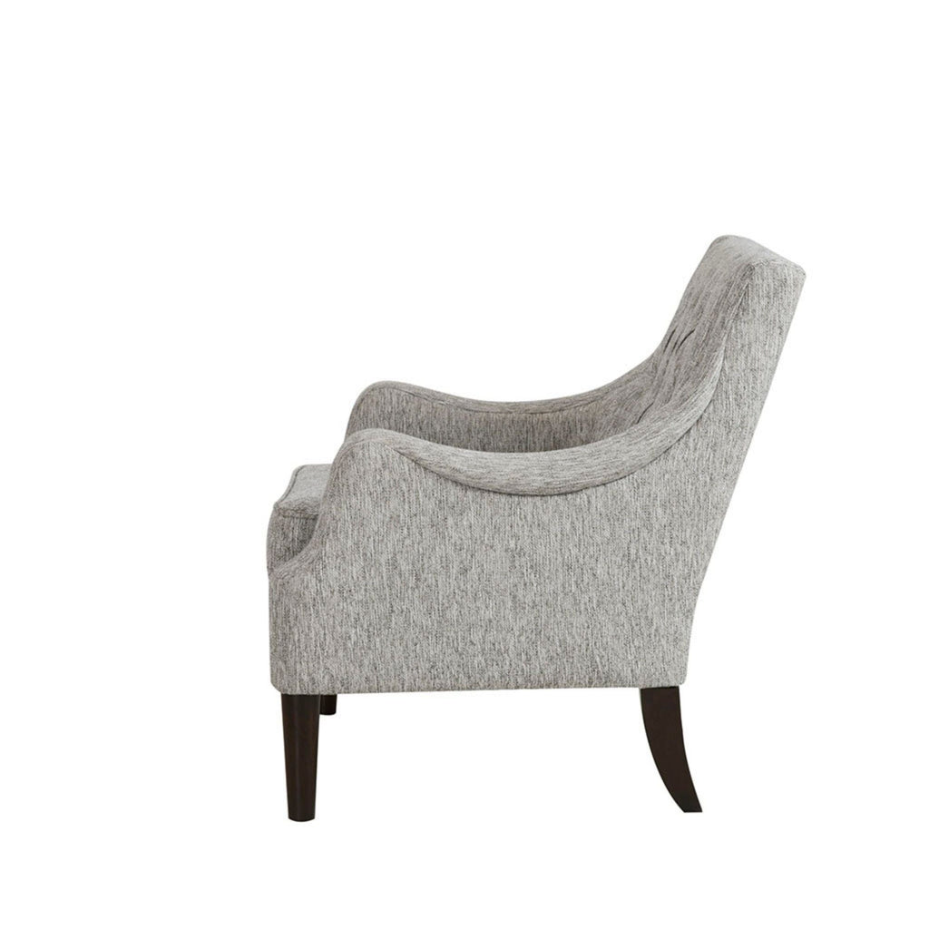 Button Tufted Accent Chair with Removable Cushion - Gray or Blue