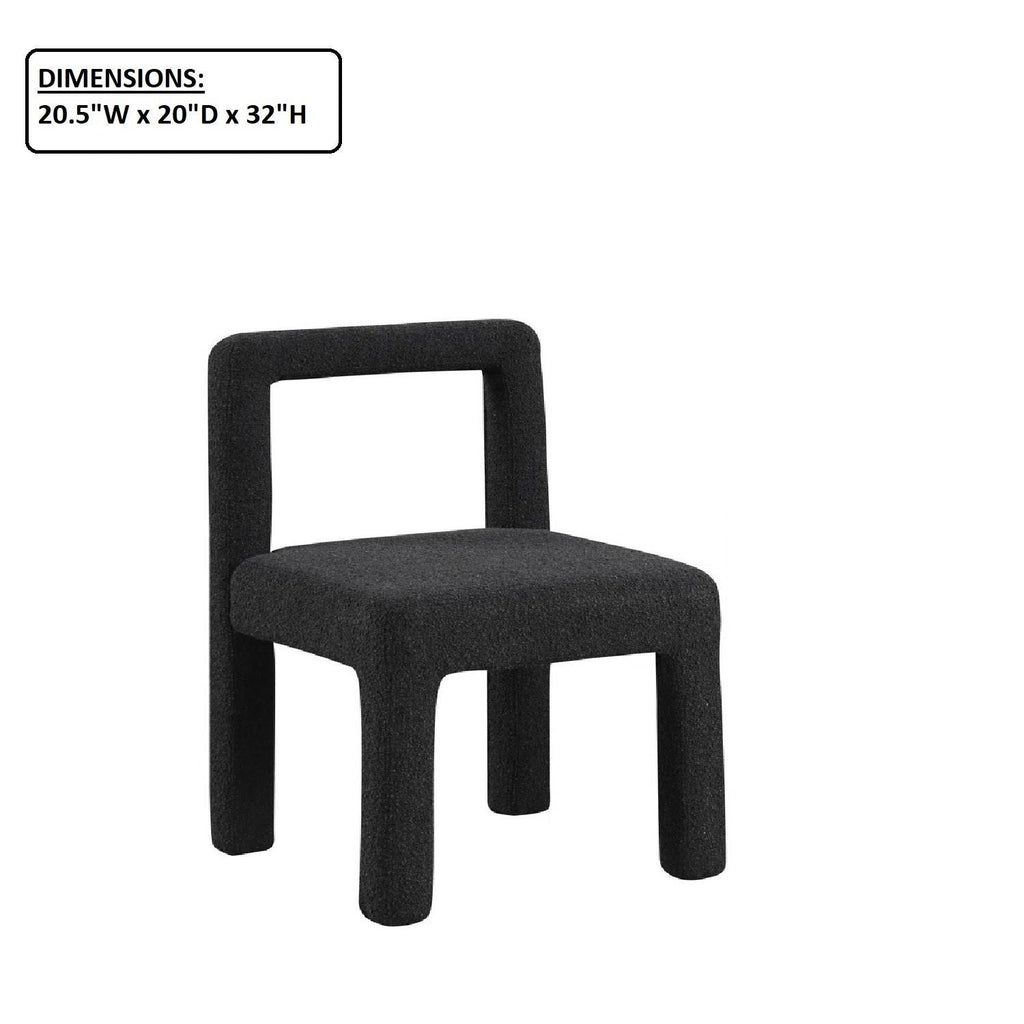 Dining Chairs with Square Open Back - Set of 2