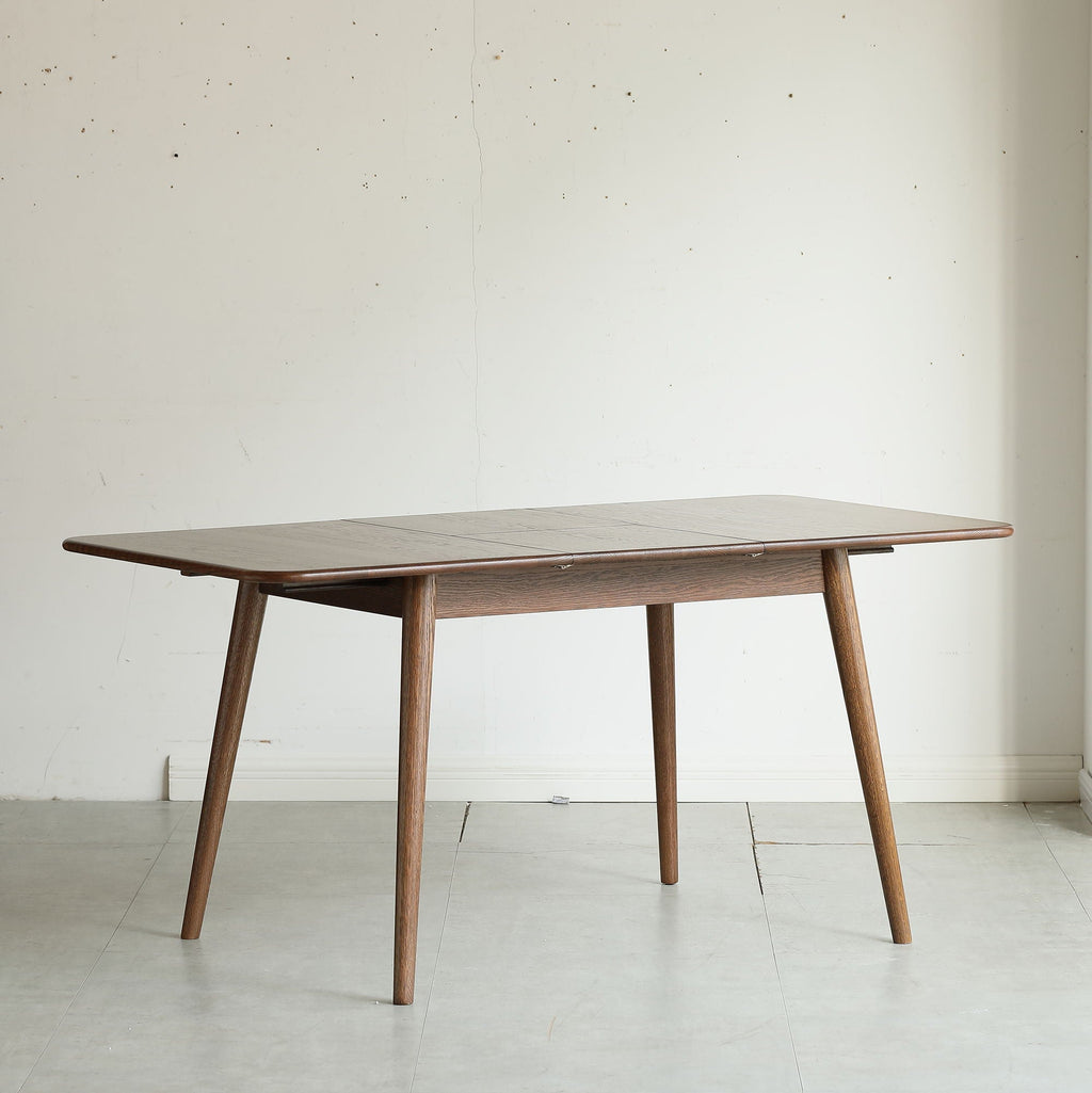 Telescopic Wood Dining Table with Extendable Top - Multiple Colors