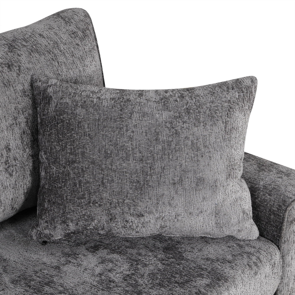Sleeper Sectional Sofa with Storage Ottoman and USB Charging - White or Dark Gray