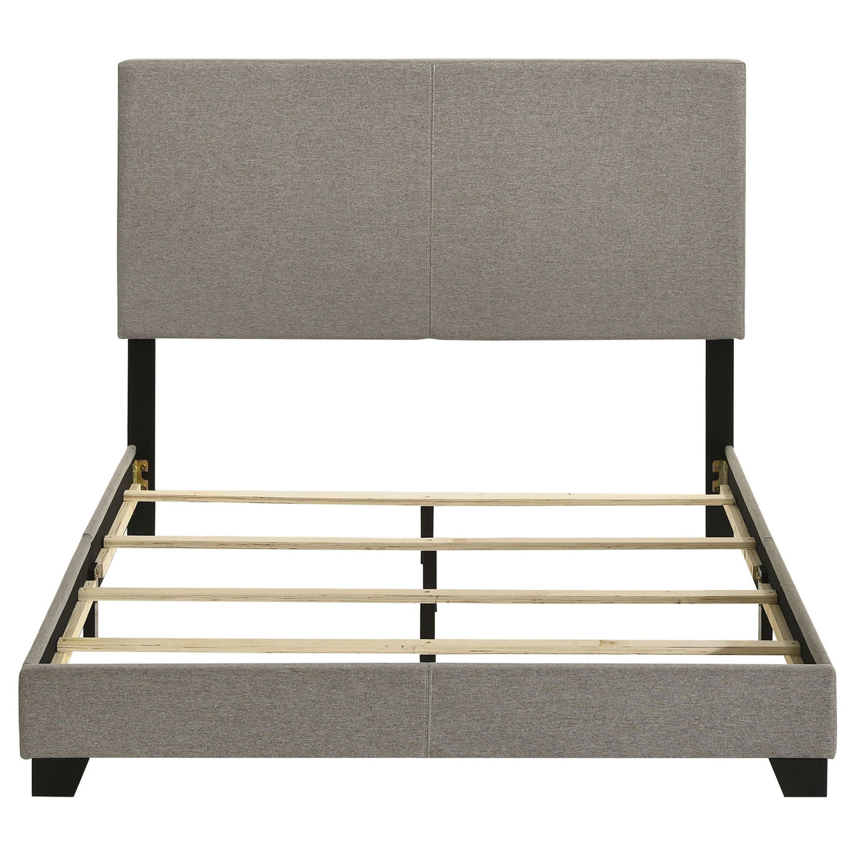 Dorian Fabric Upholstered Full Panel Bed Taupe