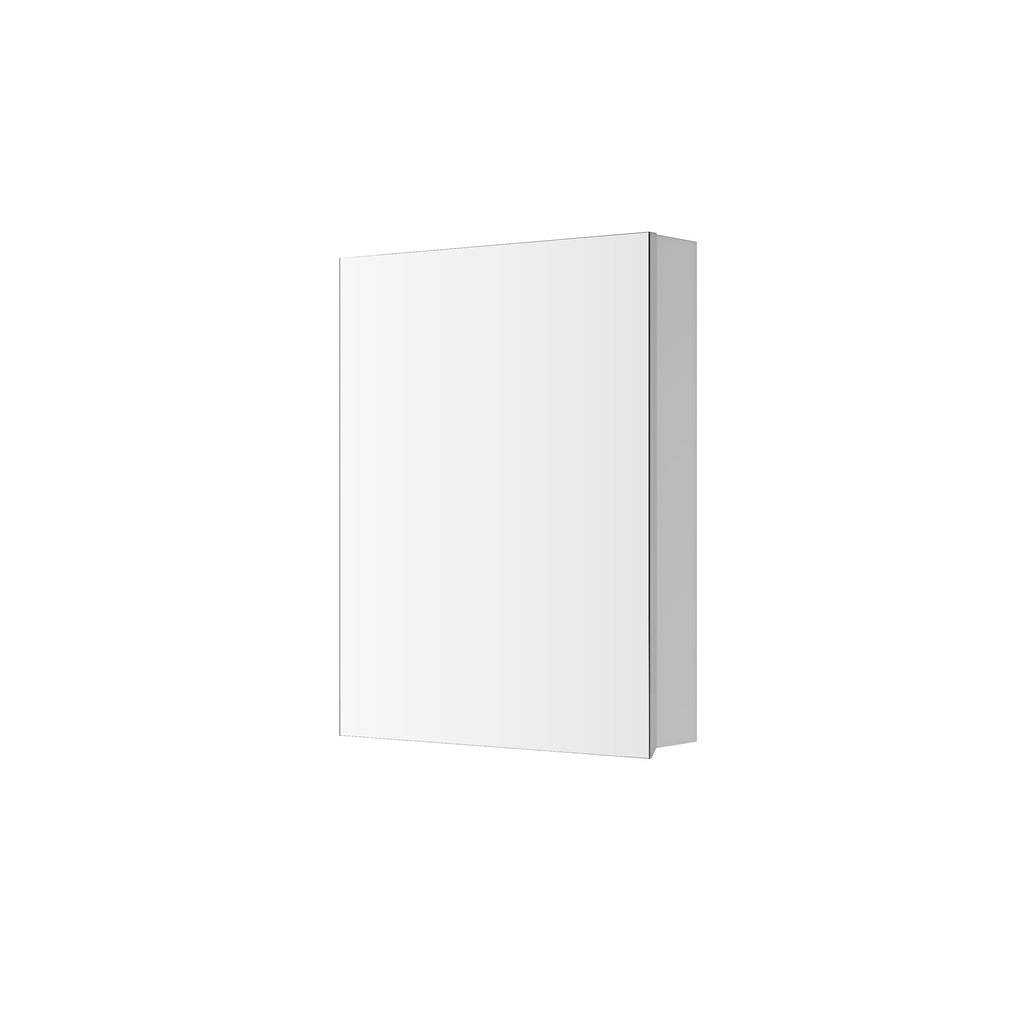 Frameless Mirror Medicine Cabinet with Beveled Edges - Bathroom Storage