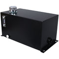 Heavy Duty Hydraulic Fluid Tank with Strainer, Gauge & Breather Cap - Black