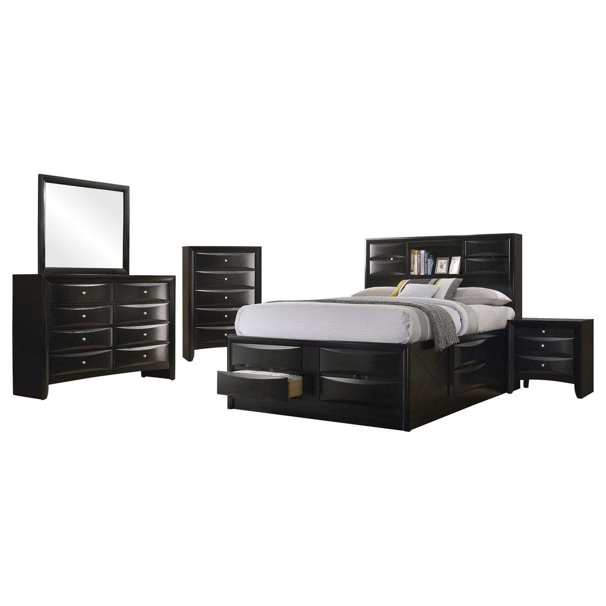Briana 5-piece Queen Bedroom Set Black