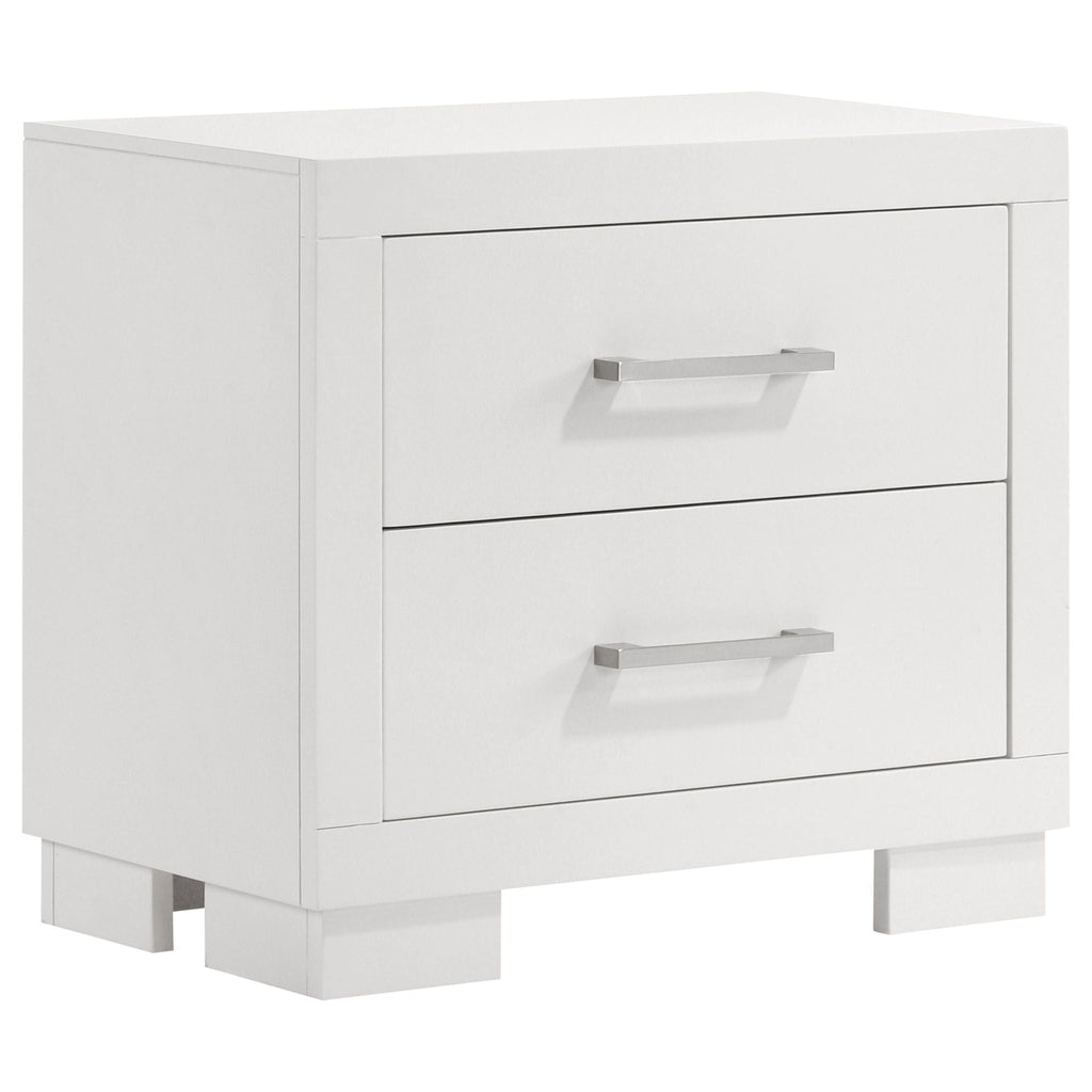 Jessica 6-piece Queen LED Bedroom Set Snow White