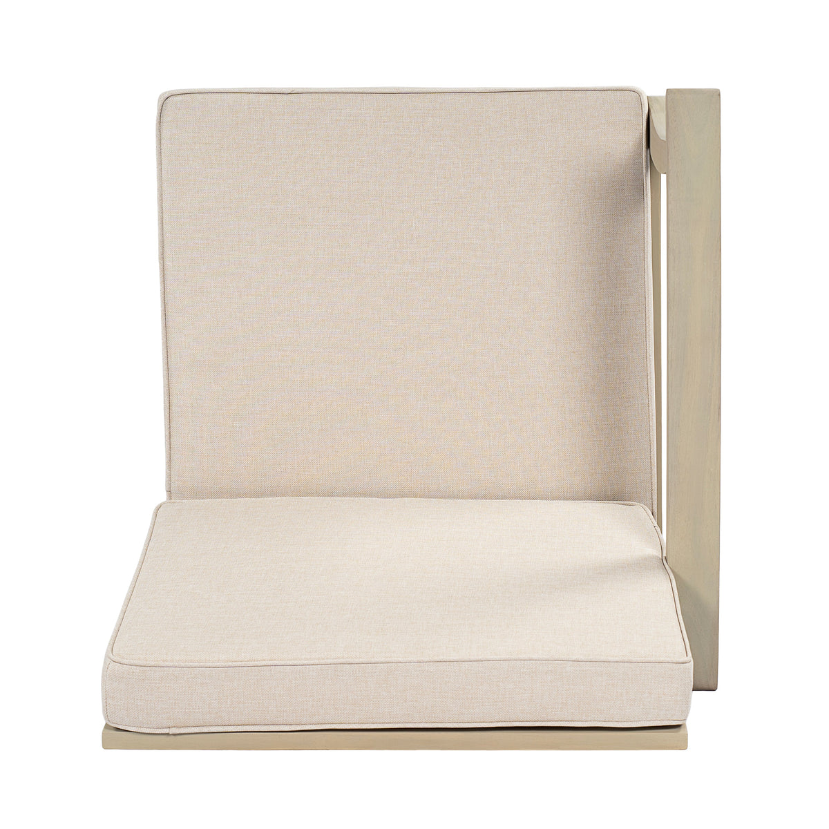 Perla 3 Seater Sofa and Table Set with Acacia Wood - Outdoor
