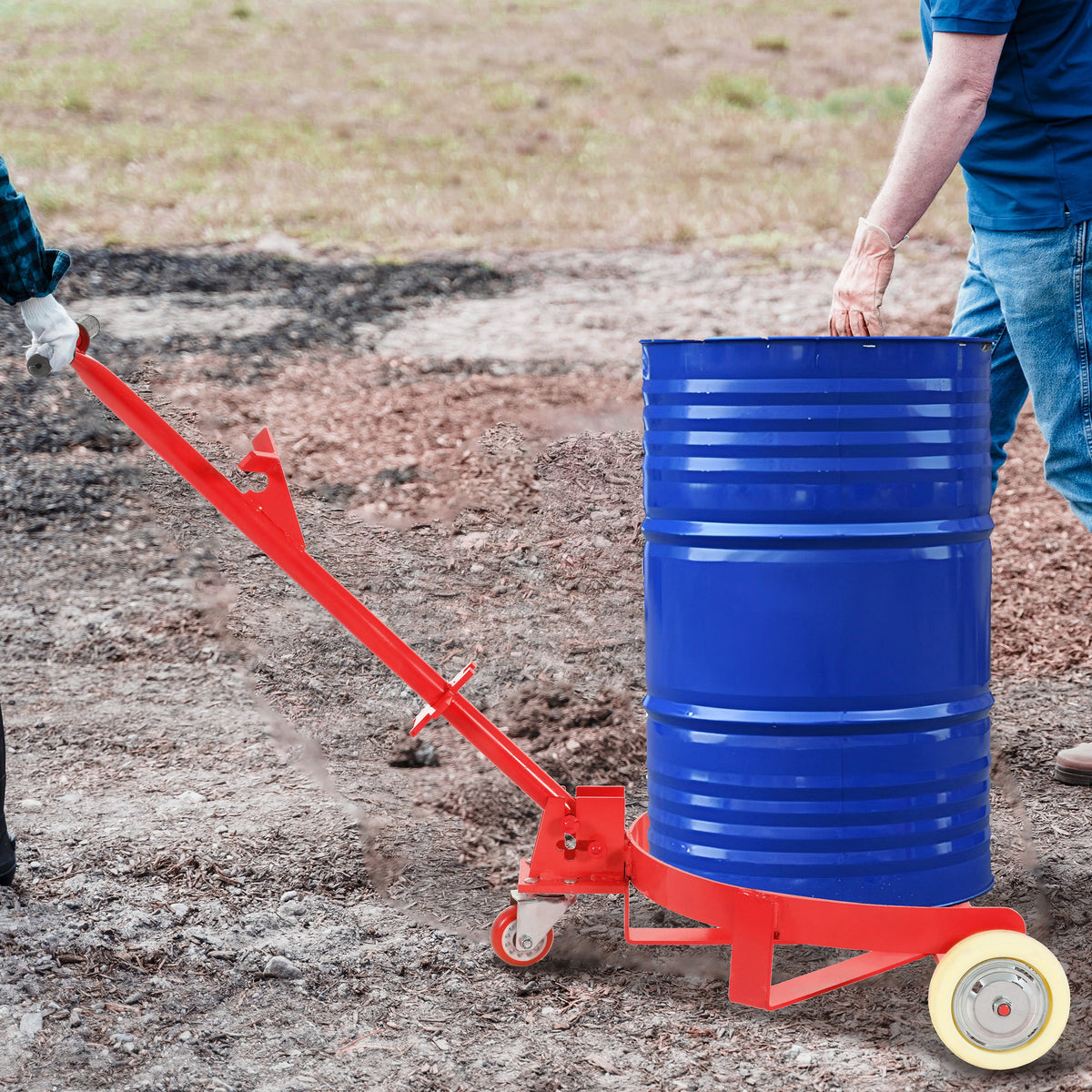 55 Gallon Drum Dolly with 1200lbs Capacity - Steel