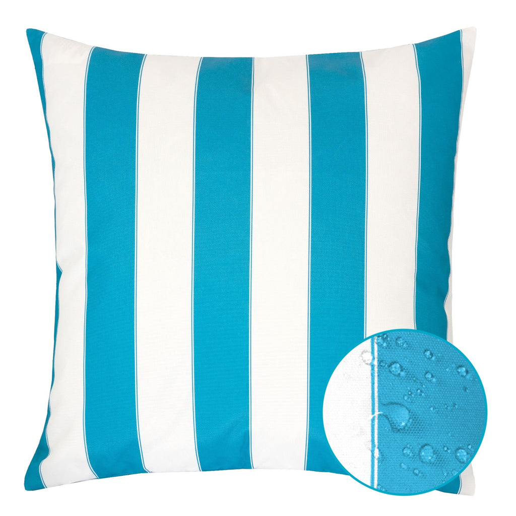 Horizon Stripe Pillow Set of 2 with Weather Resistant Polyester - Multi-Stripe