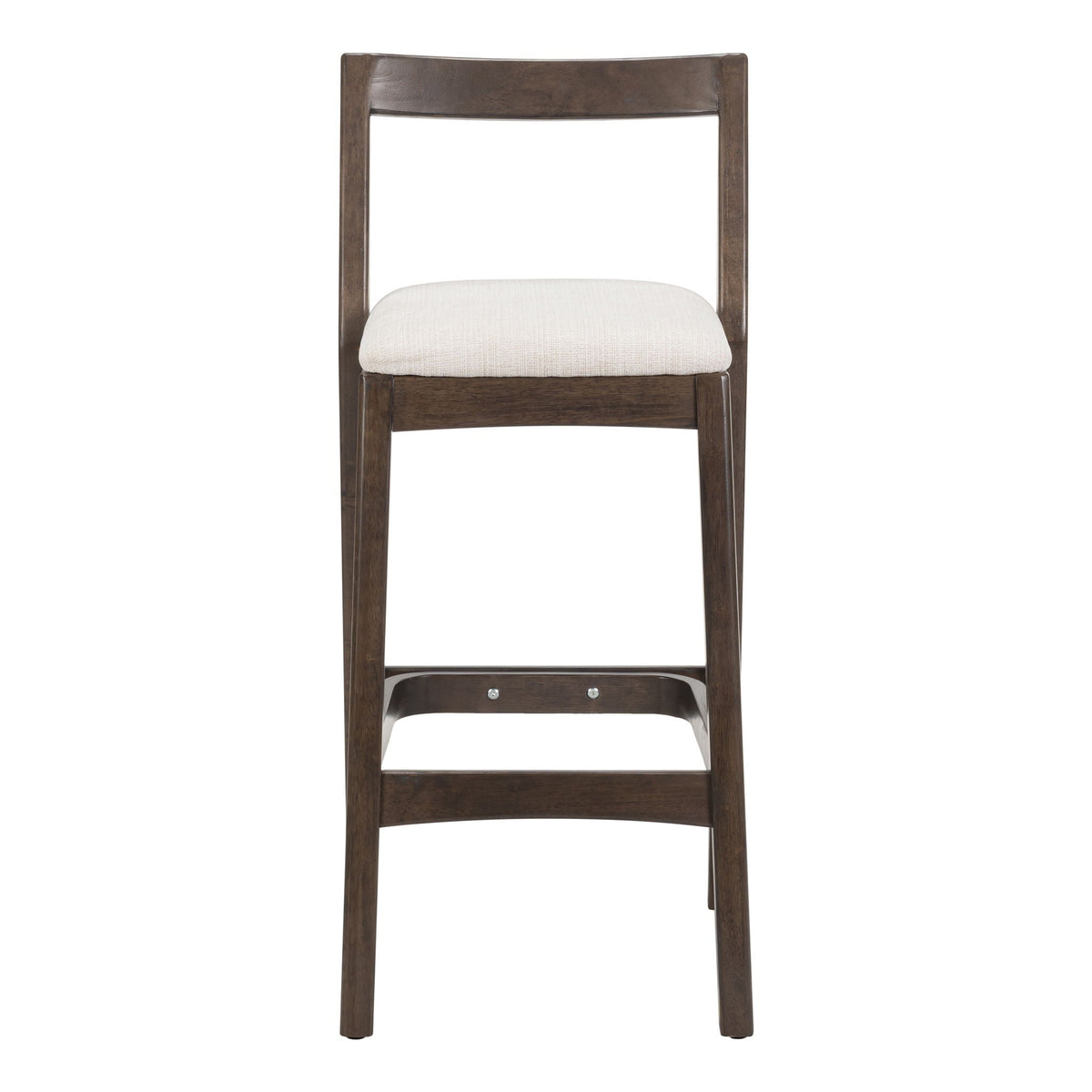 Jasper Indoor Barstool Set of 2 with Durable Rubberwood Seating - Dark Brown or Light Brown
