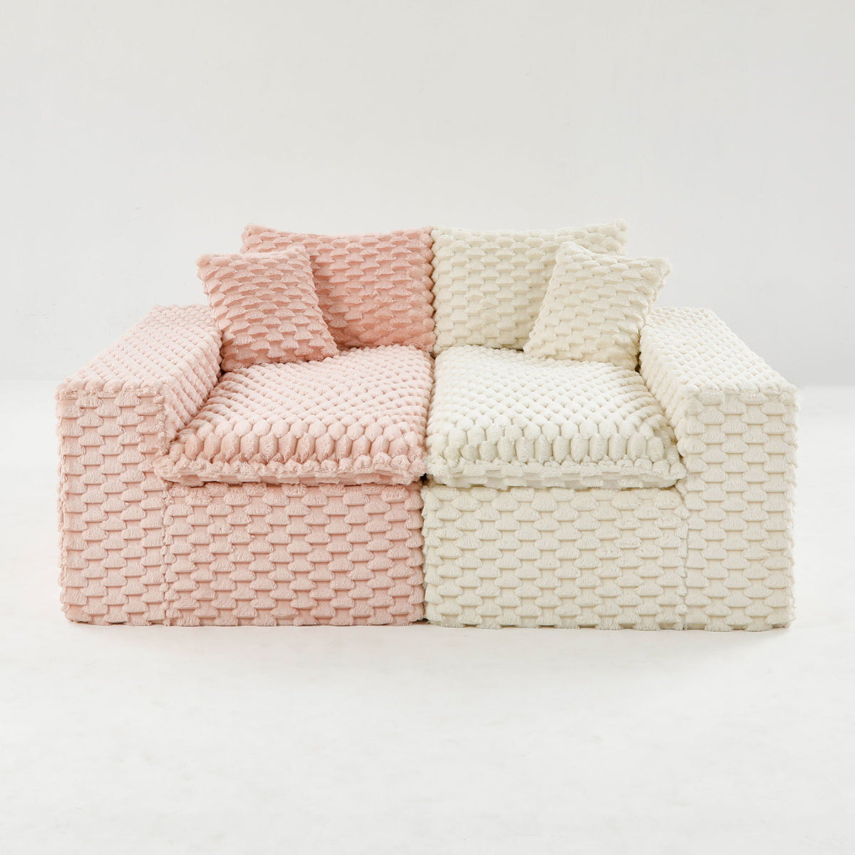 Multifunctional Stationary Sofa with Adjustable Layout - Choice of Color