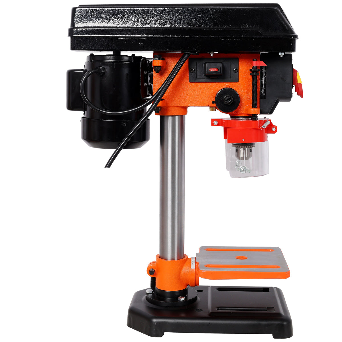 8-Inch Drill Press with 5-Speed 400W Motor - Steel