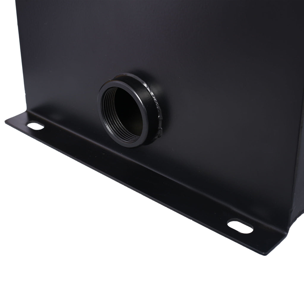 Heavy Duty Hydraulic Fluid Tank with Strainer, Gauge & Breather Cap - Black