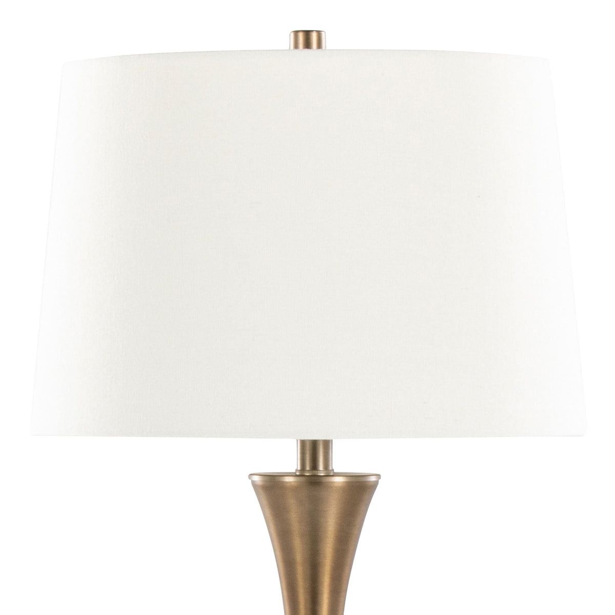 Contemporary Elegant Table Lamp Set with 3-Way Switch - Pearl Silver or Bronze