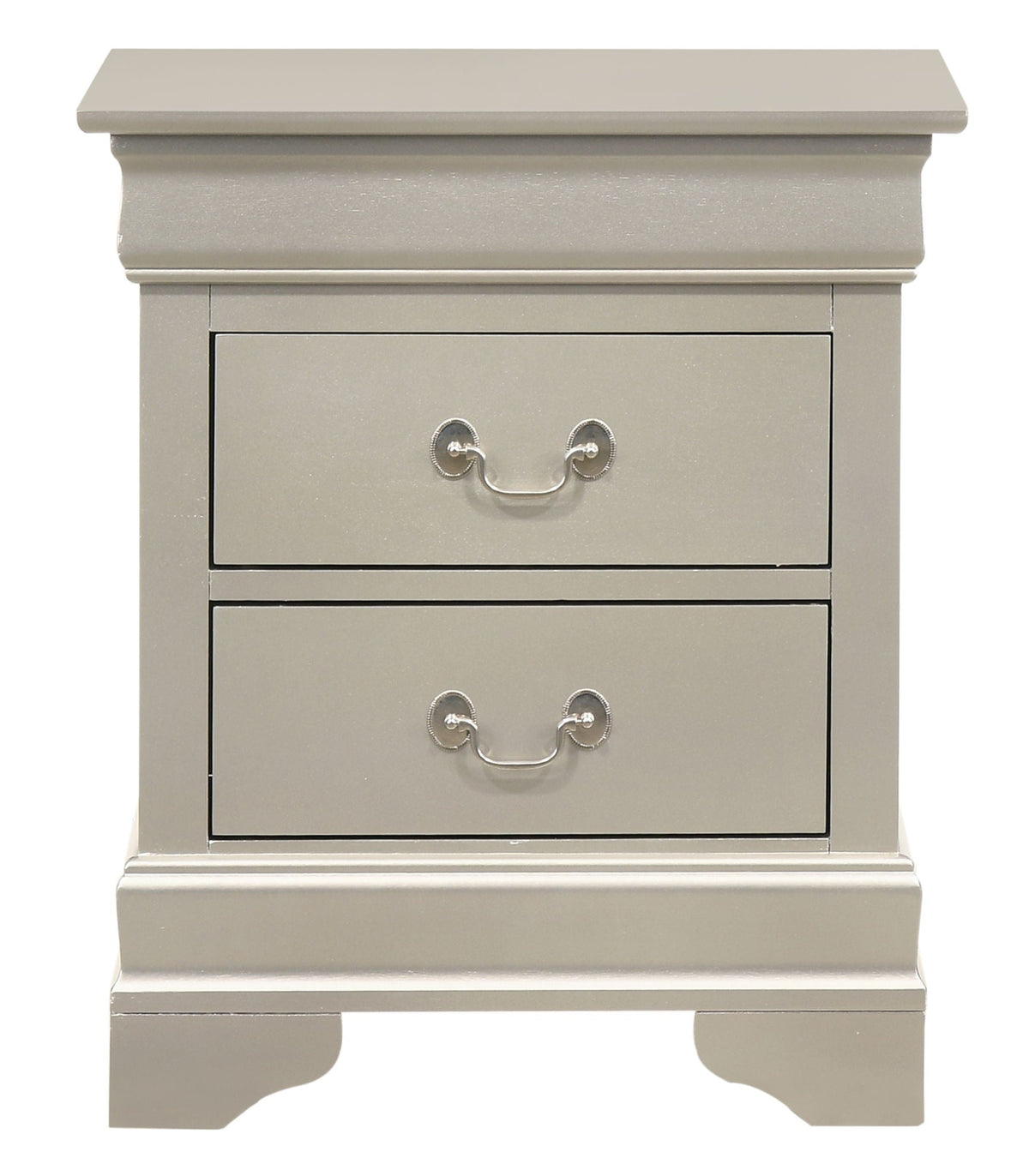Traditional Style Design Nightstand with Classic Accent - Multiple Colors