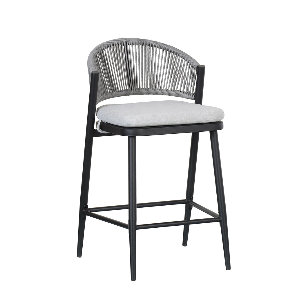 Outdoor 26" Counter Height Metal Frame Counter Stools