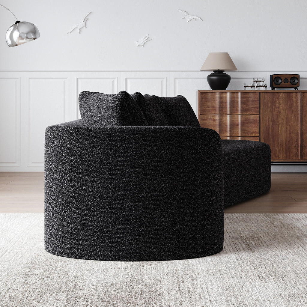 Upholstered Oversized Sectional Sofa - 4 Seater