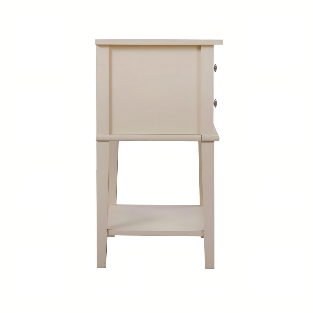 Vibrant Contemporary Nightstand with Smooth Drawer Glides - Multiple Colors