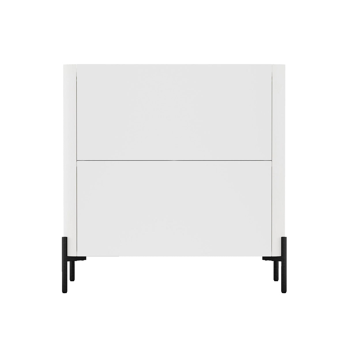 Abbey Accent Cabinet with Soft Close Doors and Rounded Edges - White or Light Brown