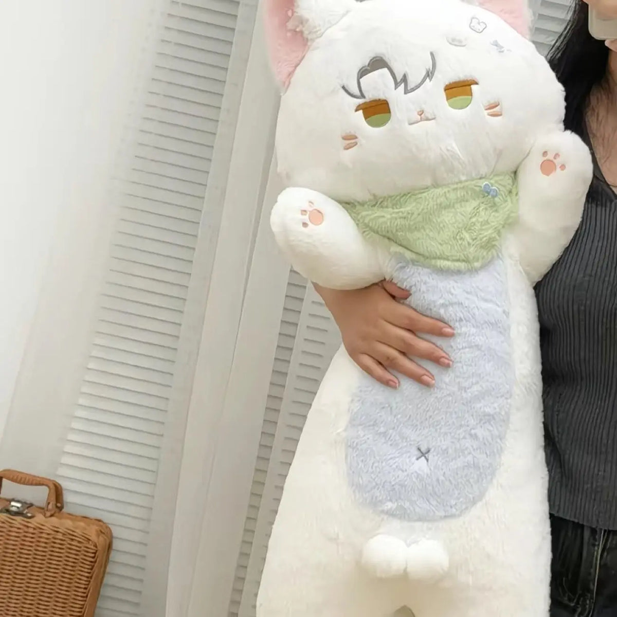 Anime-Style Long Body Pillow Plush – Soft Boyfriend Sleeping Pillow (80cm)