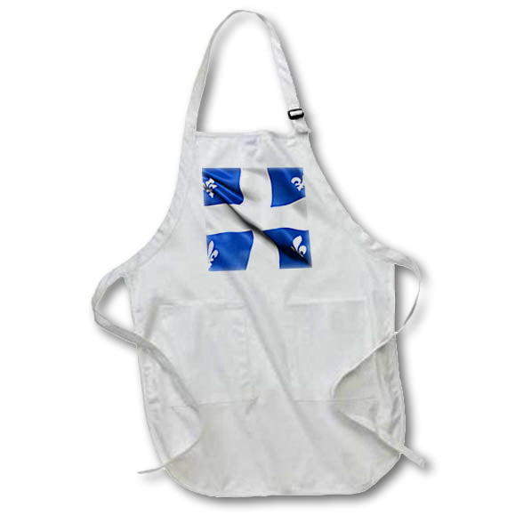 Apron - Flag of Quebec waving in the wind CR Media - Illustrations
