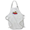 Apron - Funny Sloth Floating down river in Inner tube Nature Cartoon Funny