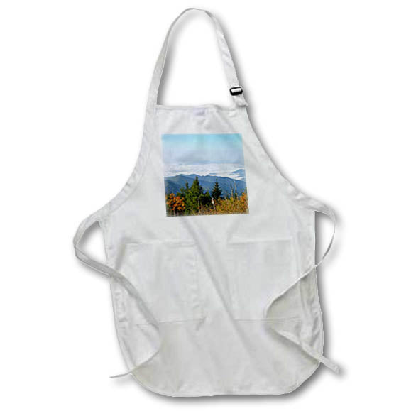 Apron - Mountain top from from the Smoky Mountains, featuring lower clouds. Designs - Photography